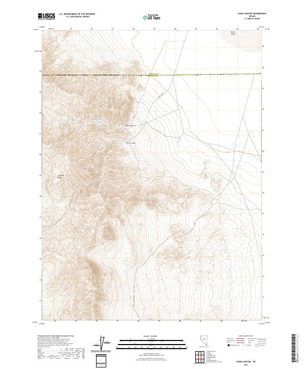 USGS Topographic Map – Long Canyon