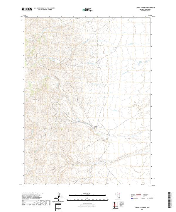 USGS Topographic Map – Loomis Mountain