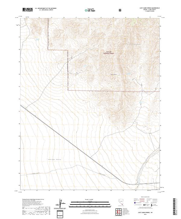 USGS Topographic Map – Lost Cabin Spring