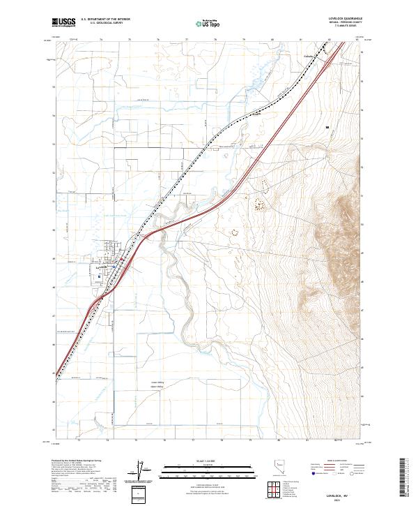 USGS Topographic Map – Lovelock