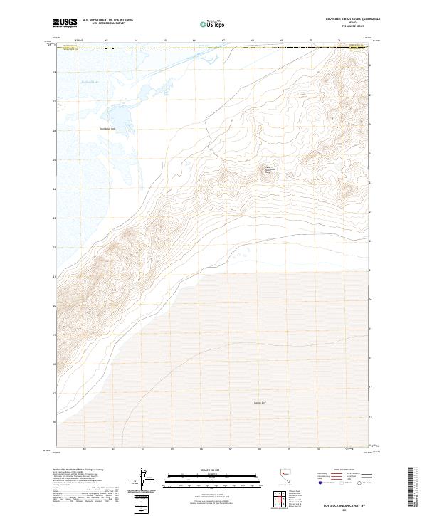 USGS Topographic Map – Lovelock Indian Caves