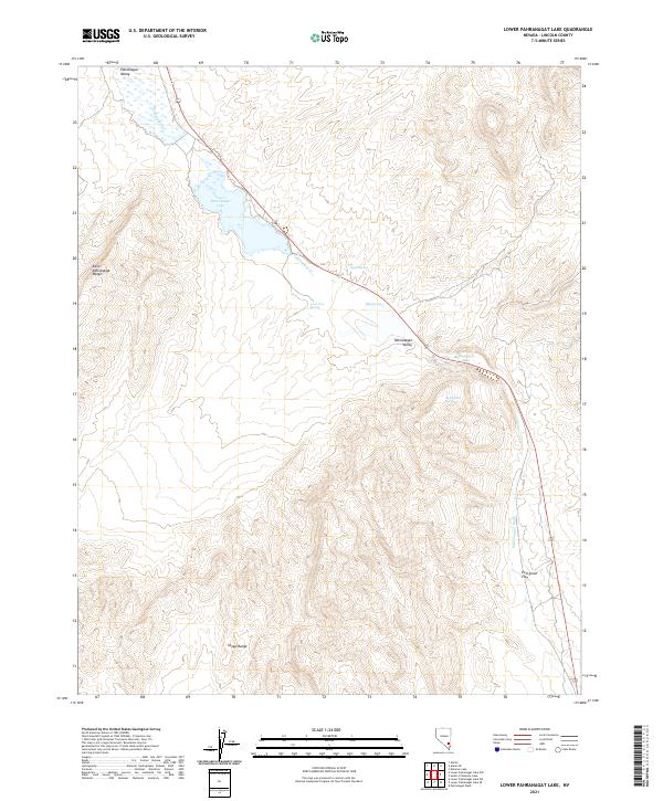 USGS Topographic Map – Lower Pahranagat Lake