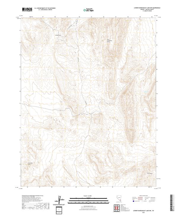 USGS Topographic Map – Lower Pahranagat Lake NW