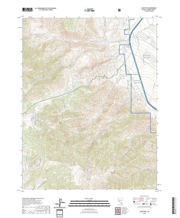 USGS Topographic Map – Lucky Boy