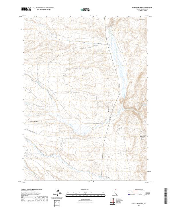 USGS Topographic Map – Mahala Creek East