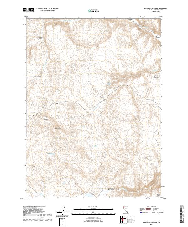 USGS Topographic Map – Mahogany Mountain