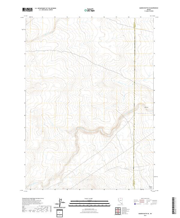 USGS Topographic Map – Maiden Butte SE