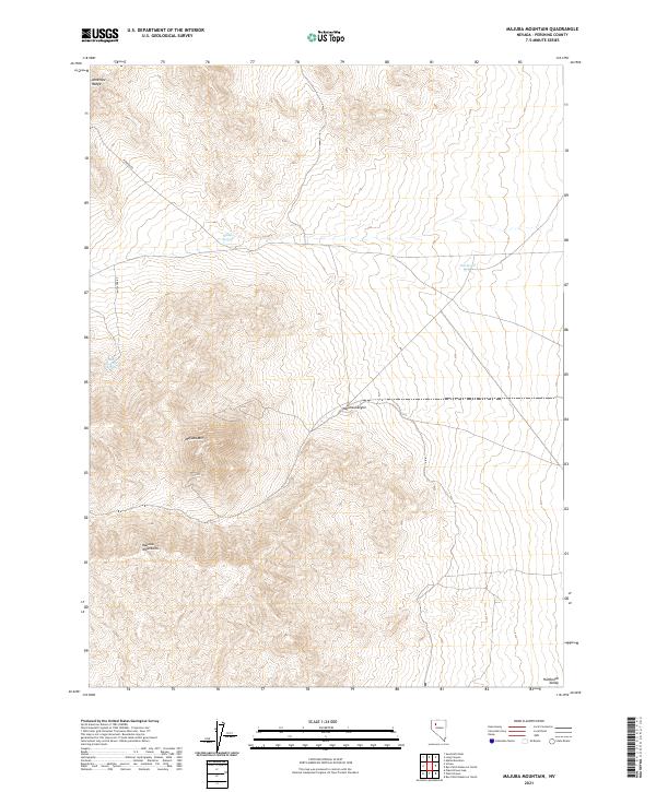 USGS Topographic Map – Majuba Mountain