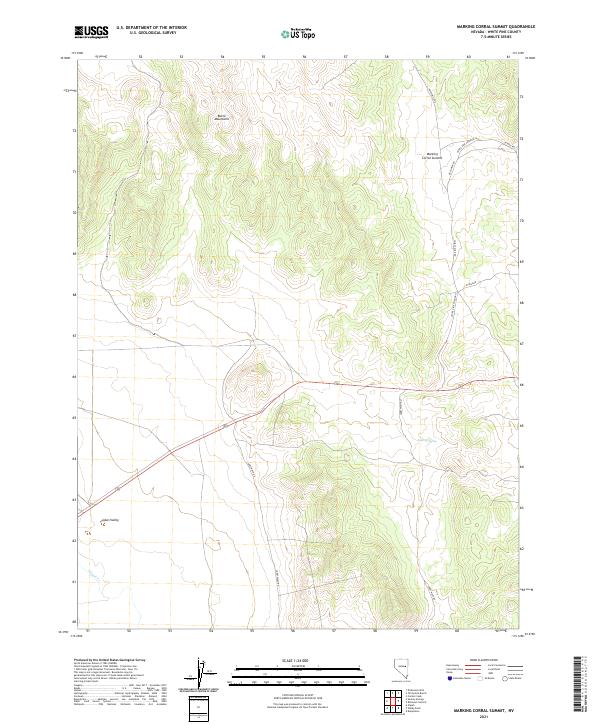 USGS Topographic Map – Marking Corral Summit
