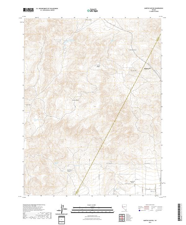 USGS Topographic Map – Martin Canyon