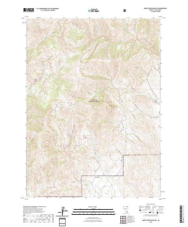 USGS Topographic Map – Marys River Basin NE