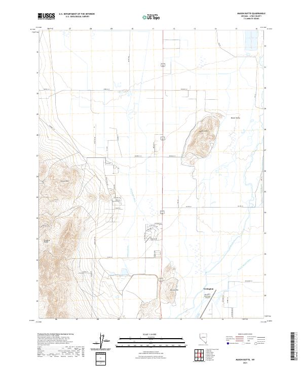USGS Topographic Map – Mason Butte