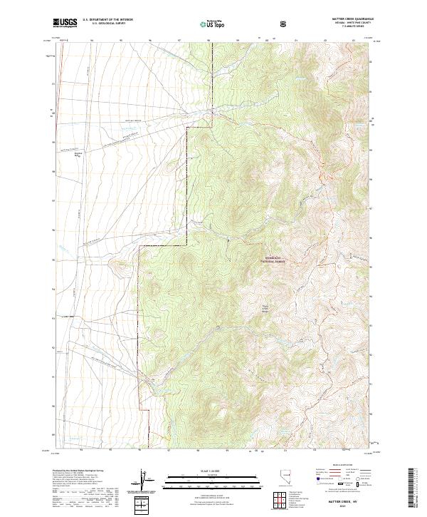 USGS Topographic Map – Mattier Creek