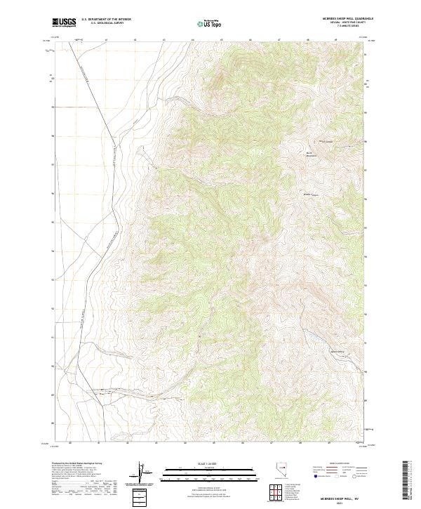 2021 Map of McBrides Sheep Well, 2021 Print