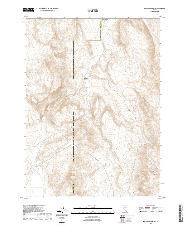 USGS Topographic Map – McConnel Canyon