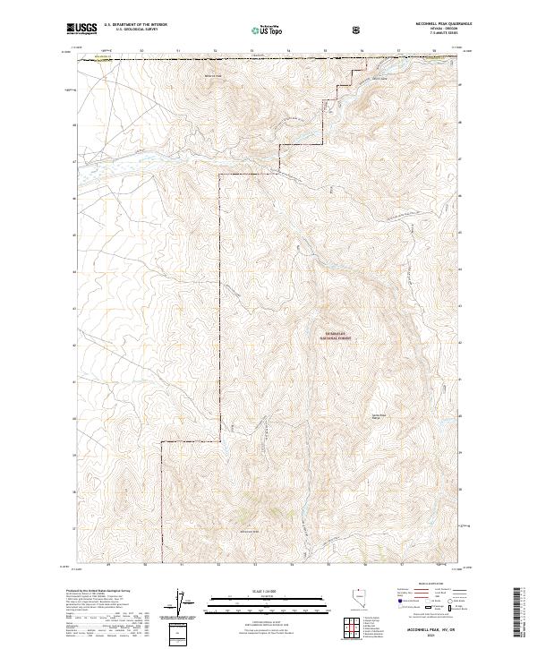 USGS Topographic Map – McConnell Peak