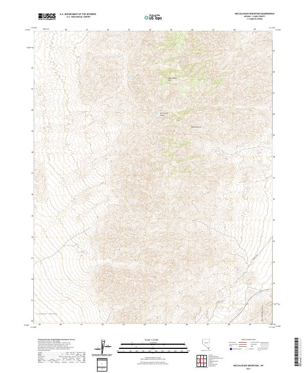 USGS Topographic Map – McCullough Mountain