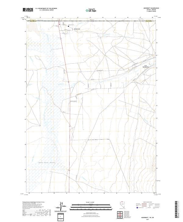 USGS Topographic Map – McDermitt