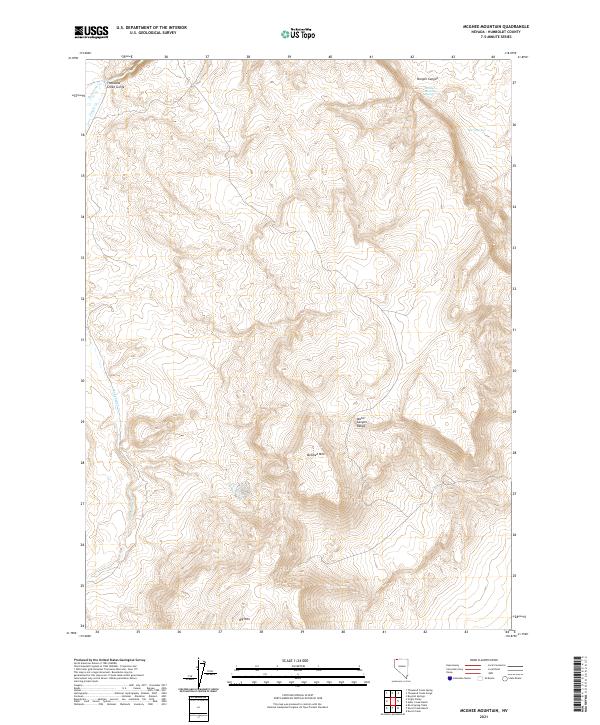 USGS Topographic Map – McGhee Mountain