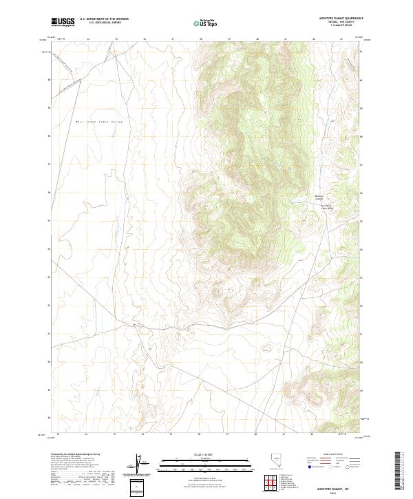 USGS Topographic Map – McIntyre Summit