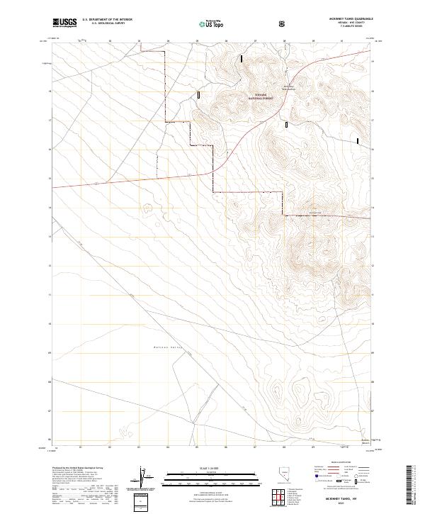 USGS Topographic Map – McKinney Tanks