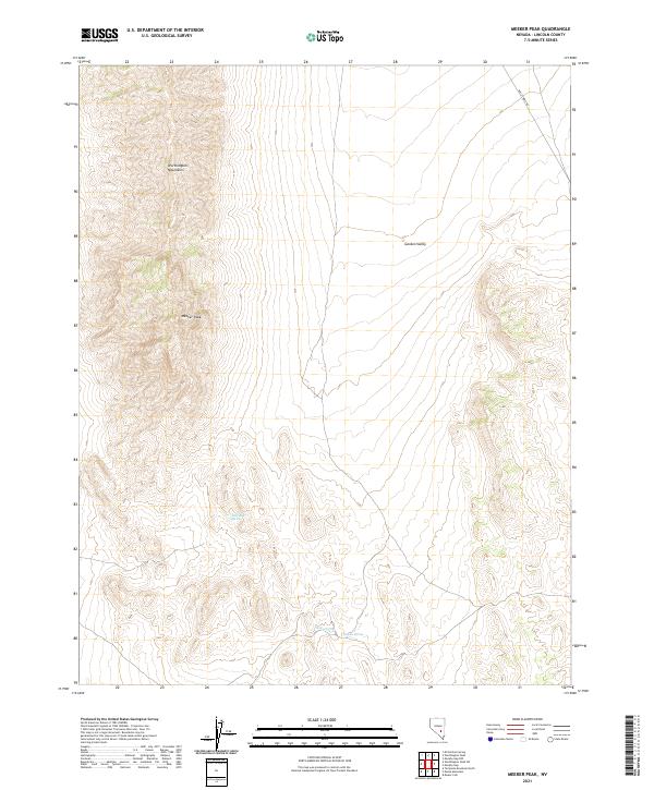 USGS Topographic Map – Meeker Peak