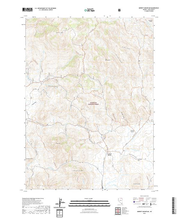 USGS Topographic Map – Merritt Mountain
