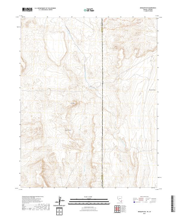 2021 Map of Mesquite NE, 2021 Print