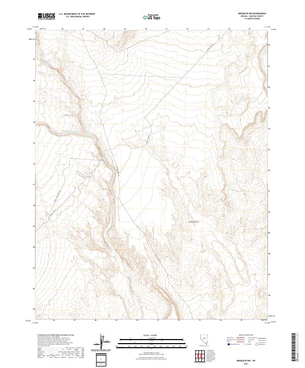 USGS Topographic Map – Mesquite NW