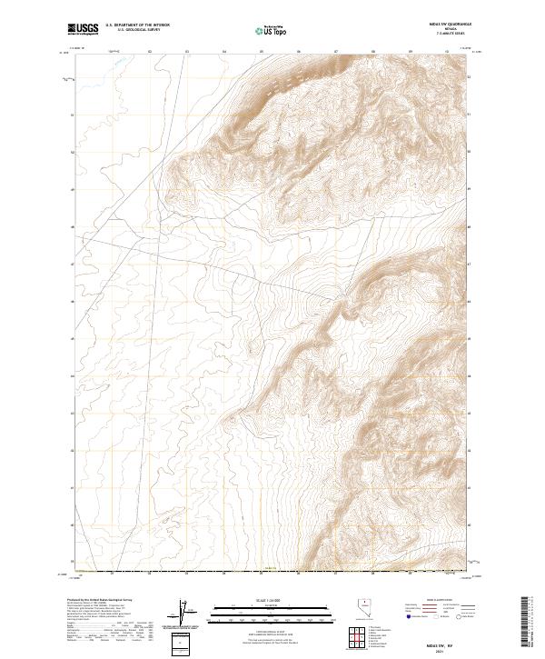 2021 Map of Midas SW, 2021 Print