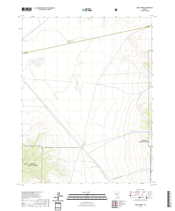 USGS Topographic Map – Midas Spring