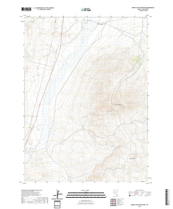USGS Topographic Map – Middle Stack Mountain