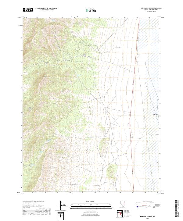 USGS Topographic Map – Milk Ranch Spring