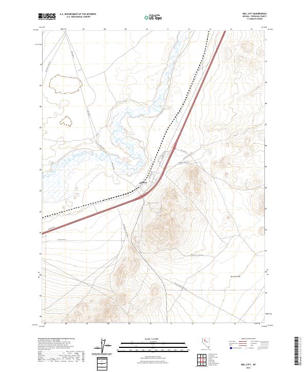 USGS Topographic Map – Mill City