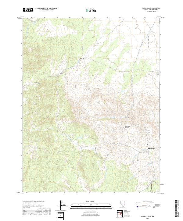 USGS Topographic Map – Miller Canyon