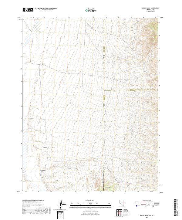 USGS Topographic Map – Miller Wash