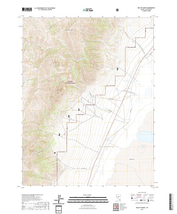 USGS Topographic Map – Millett Ranch