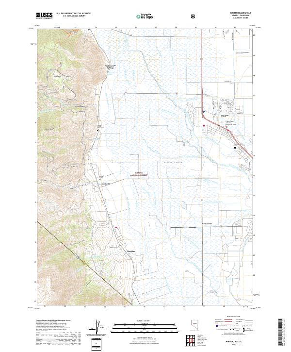 USGS Topographic Map – Minden