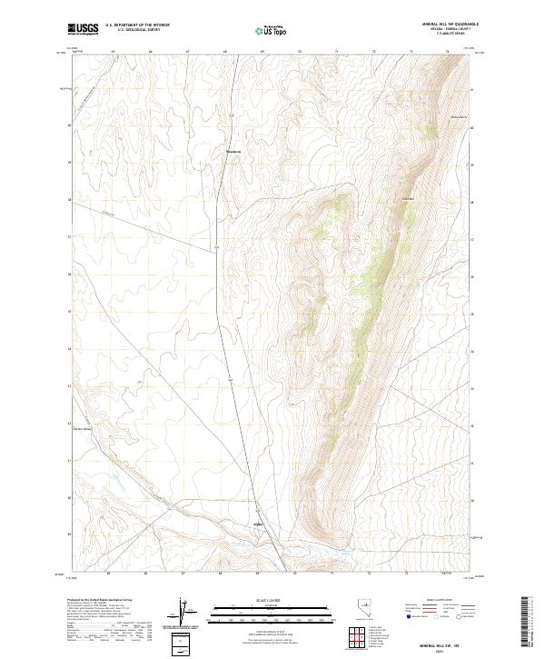 USGS Topographic Map – Mineral Hill SW