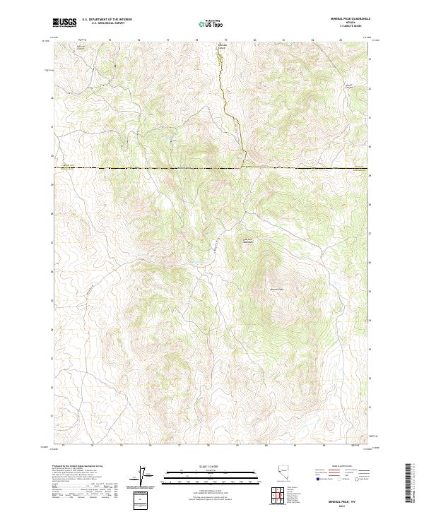 USGS Topographic Map – Mineral Peak