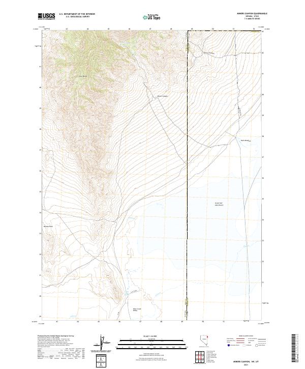 USGS Topographic Map – Miners Canyon