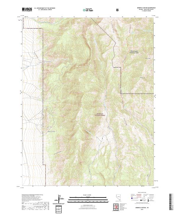USGS Topographic Map – Minerva Canyon