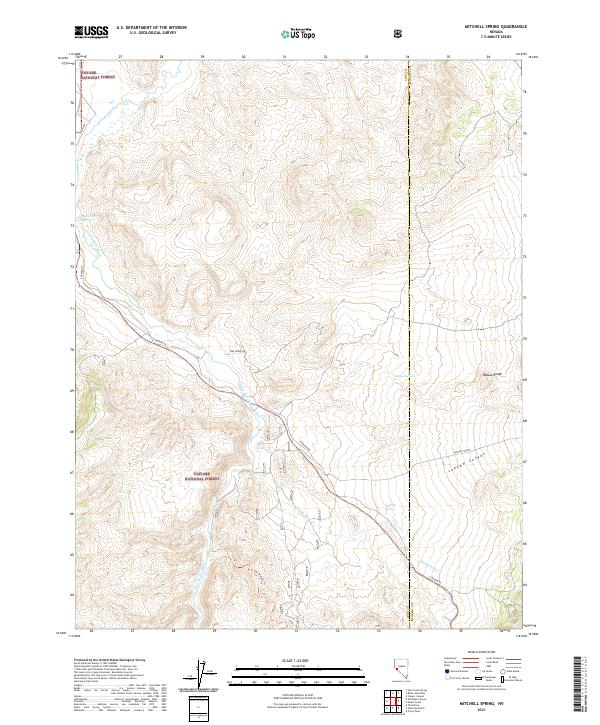 USGS Topographic Map – Mitchell Spring