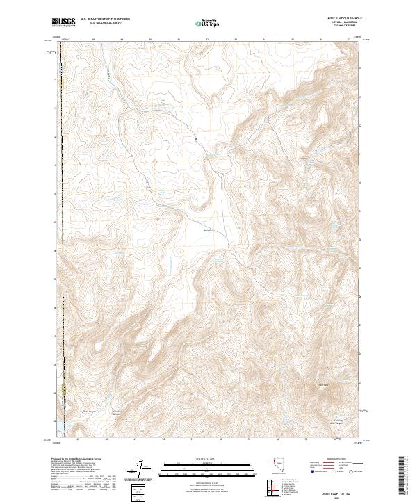 USGS Topographic Map – Mixie Flat