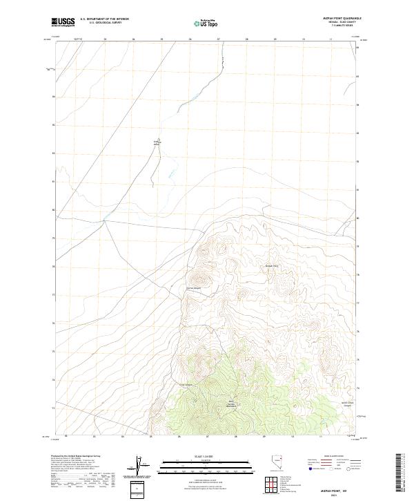 USGS Topographic Map – Mizpah Point