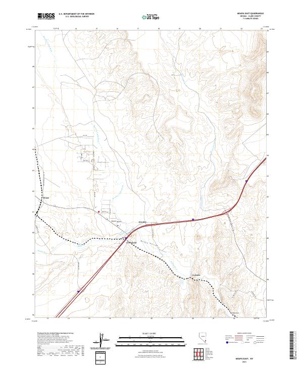 USGS Topographic Map – Moapa East