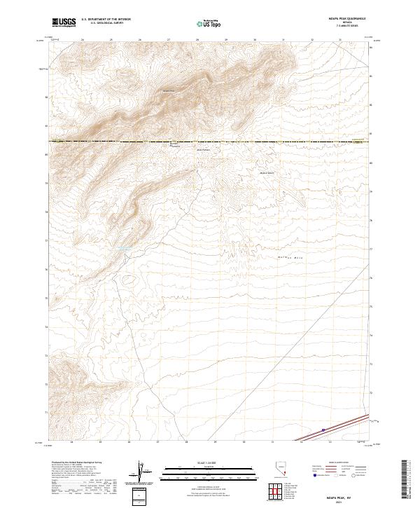 USGS Topographic Map – Moapa Peak