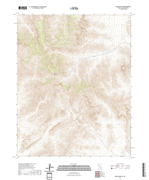 USGS Topographic Map – Moapa Peak NW