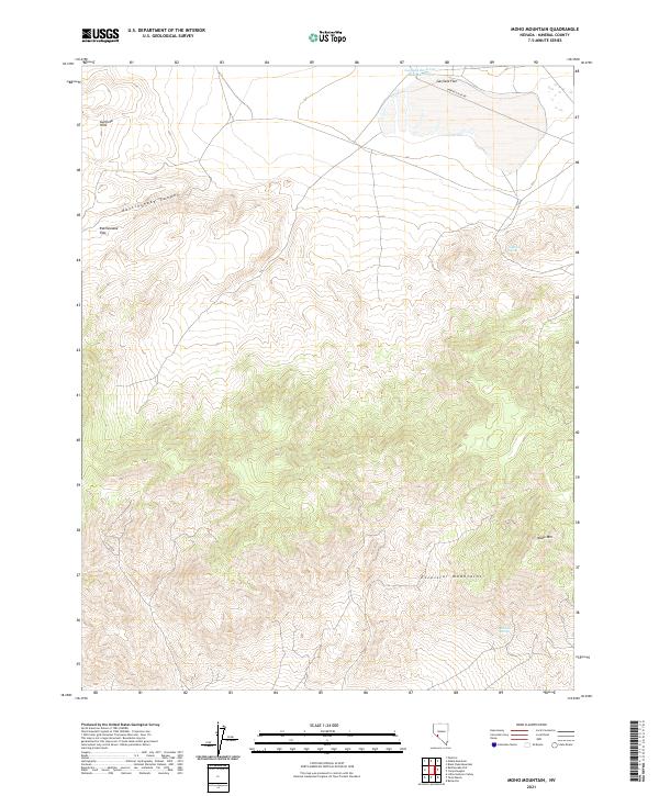USGS Topographic Map – Moho Mountain