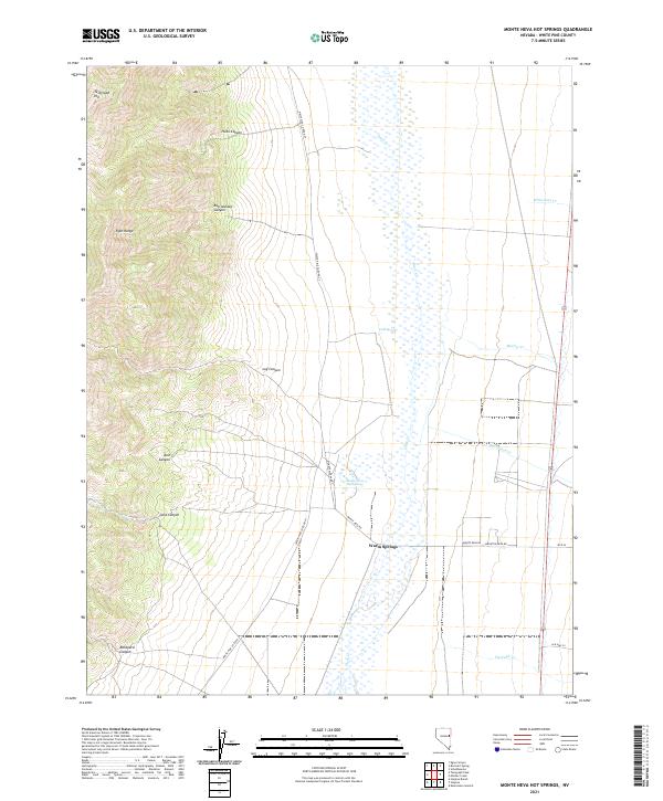 USGS Topographic Map – Monte Neva Hot Springs